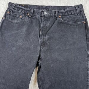 Vintage Levi's 550 Mens 40x30 (Actual 38x29) Black Relaxed Fit Tapered Leg Jeans